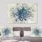 Designart - Geometric Blue Spots - Modern Canvas Artwork